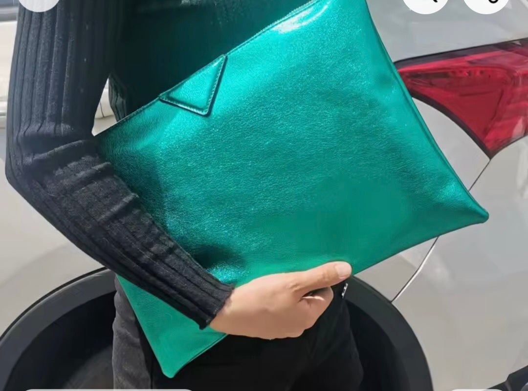 Leather Lady envelope Clutch