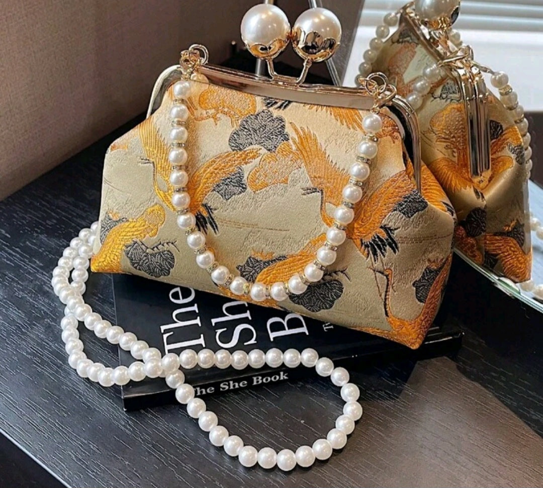 Diana Ross vintage pearl handbag