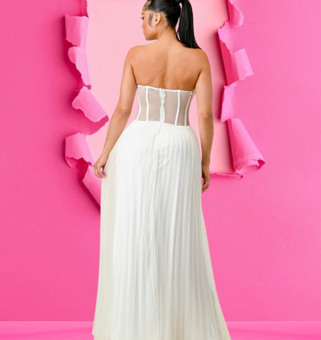 Snow White Mesh Dress