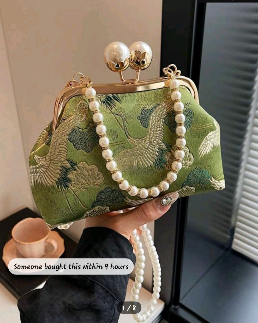 Diana Ross vintage pearl handbag