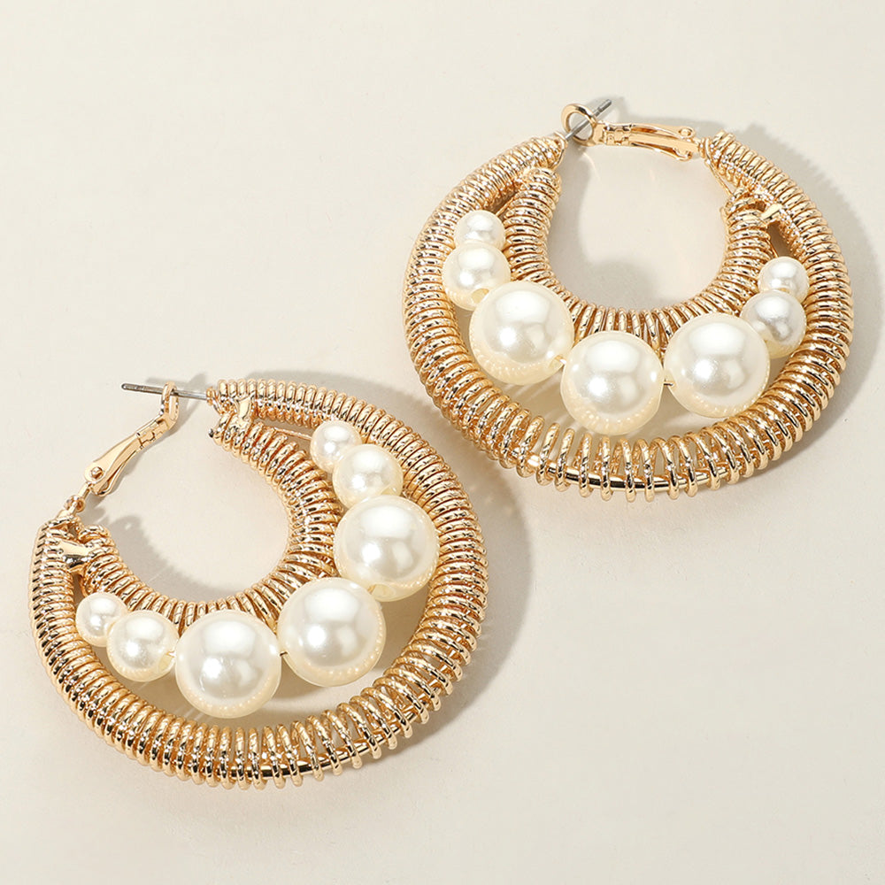 Laurie Gold & Silver Pearl Earrings