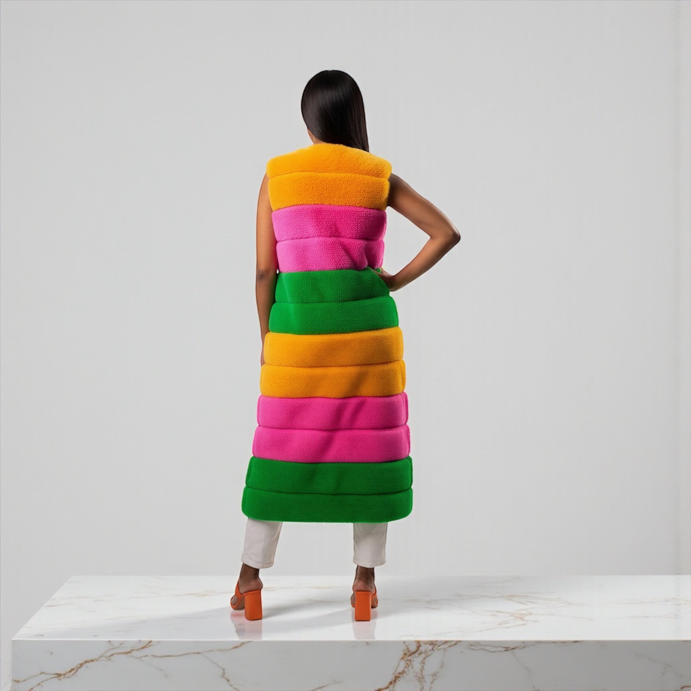 Fluffy 4 The Season Powder Puff Girl Jacket