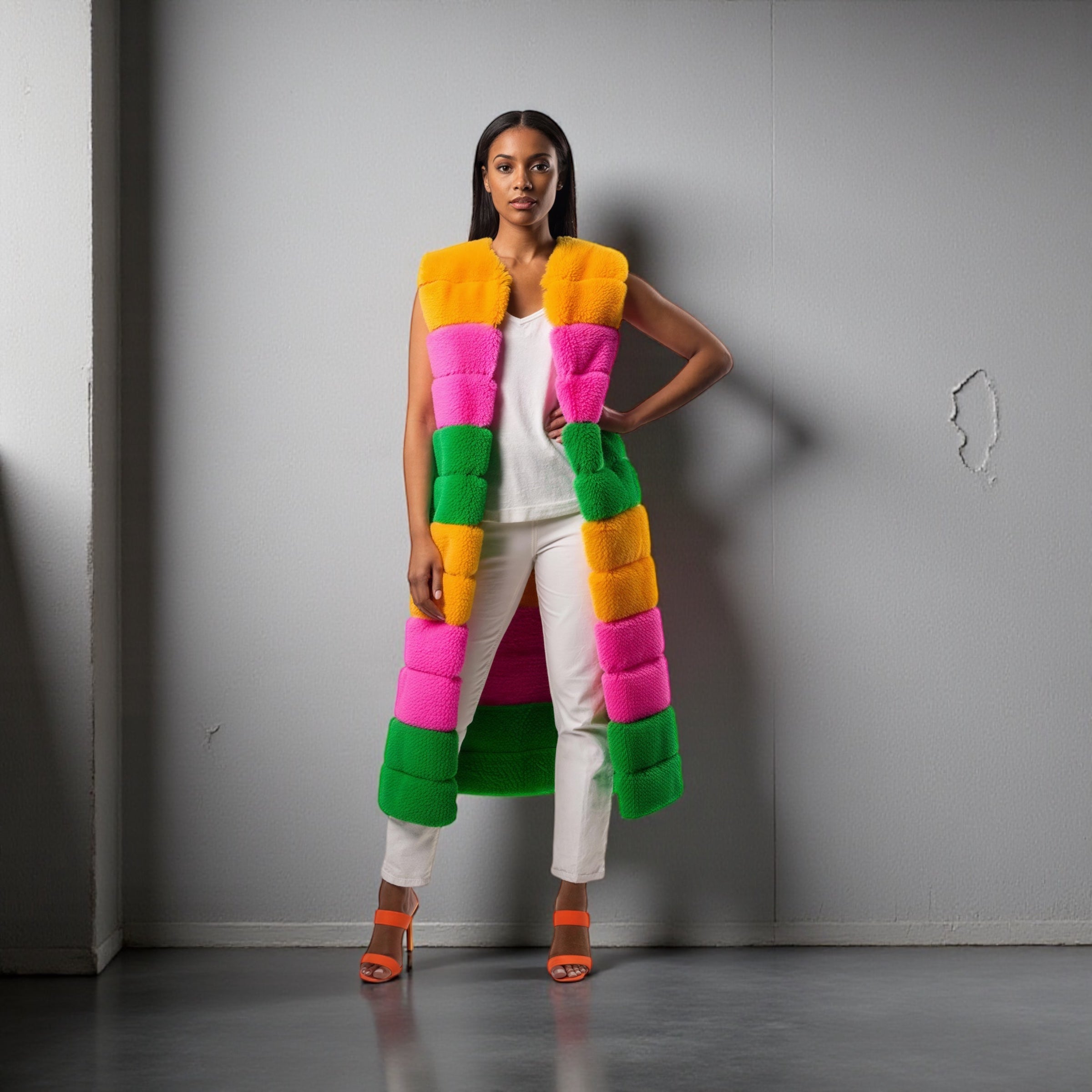 Fluffy 4 The Season Powder Puff Girl Jacket