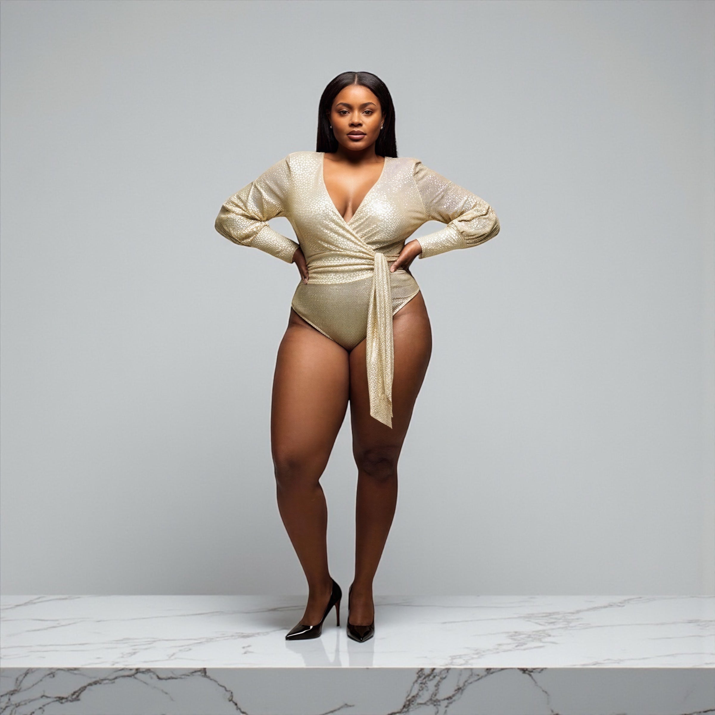 Gold Vibrant Bodysuite