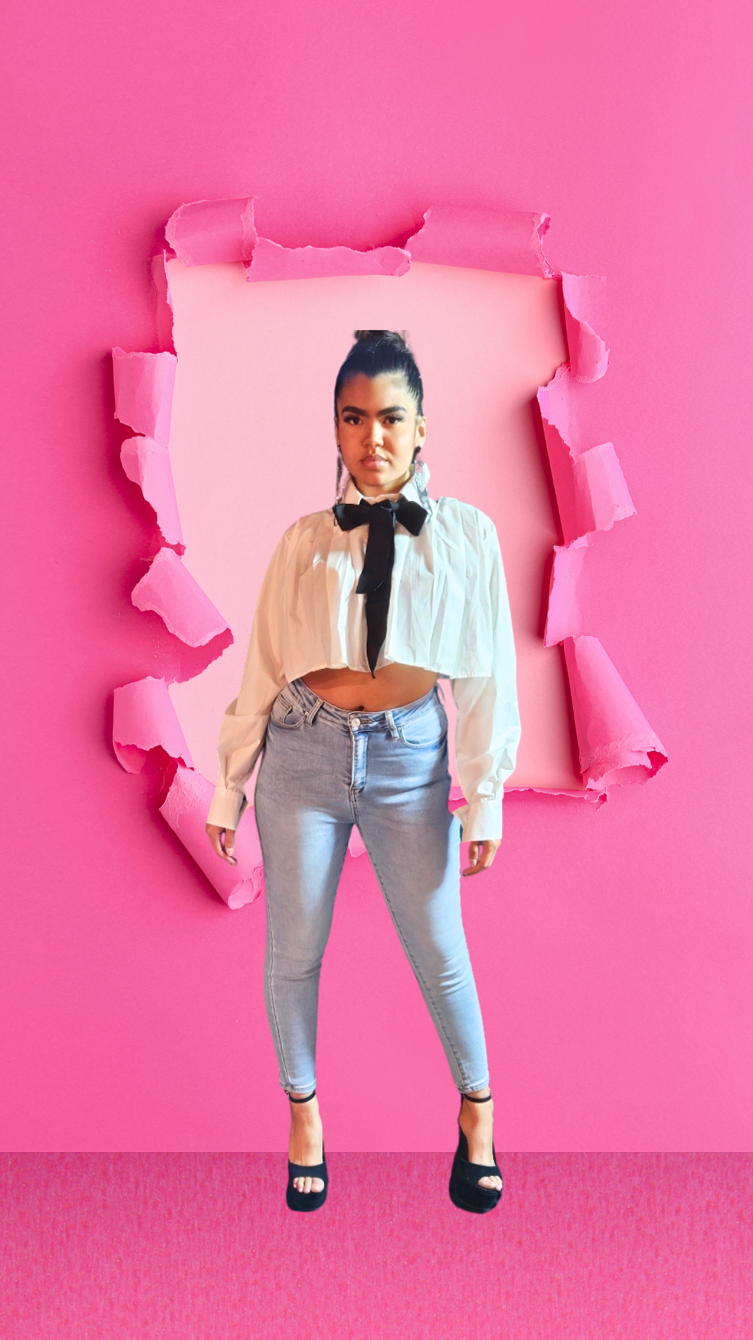 Fashion Loose Bow Blouse