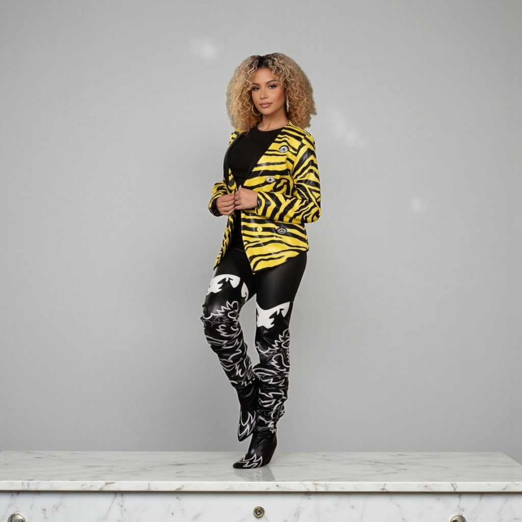 Take a Bow Leather Blazer