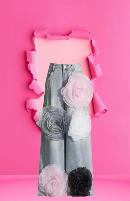Princess Ivy Denim Rose Jeans
