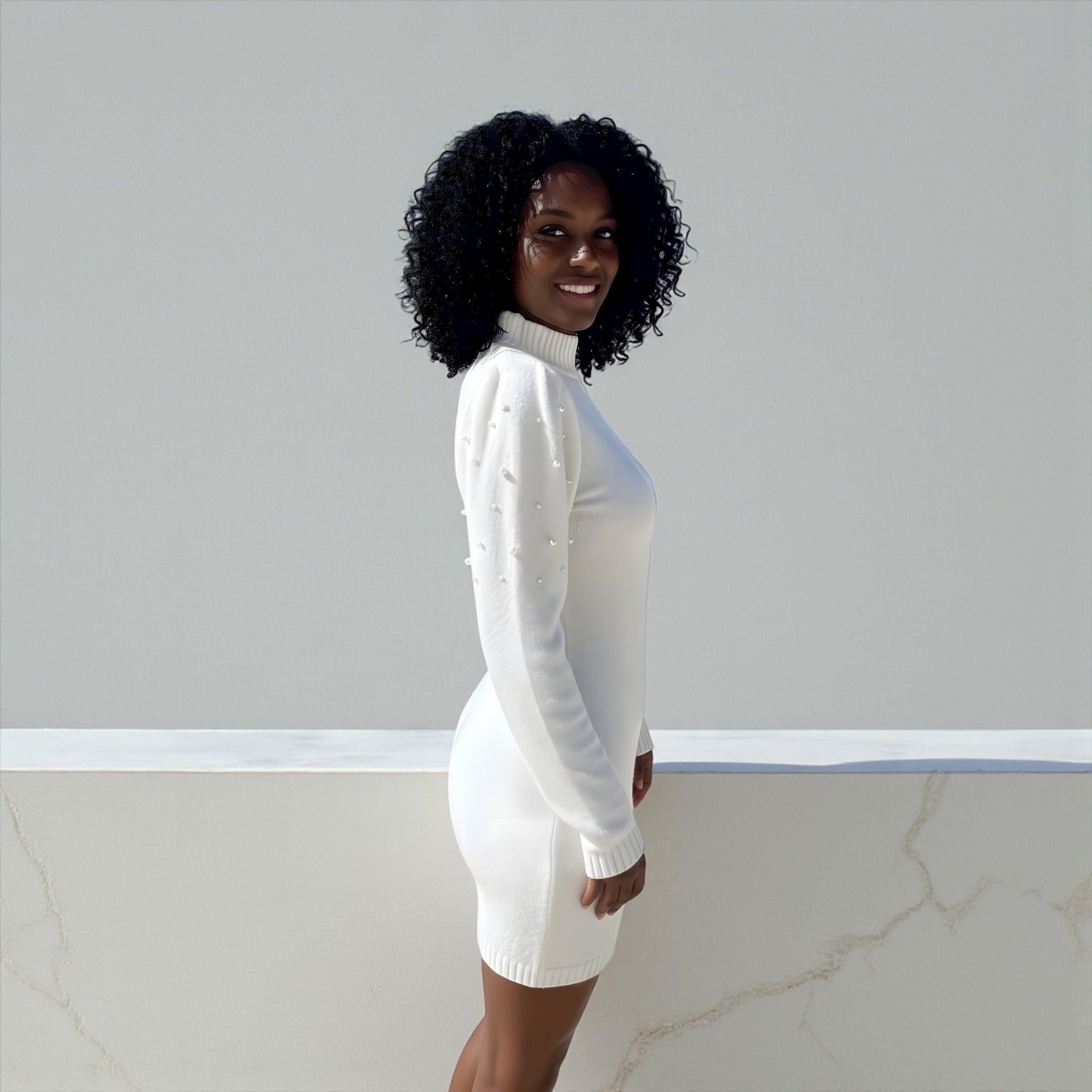 White House  Pearl Sweater Dress