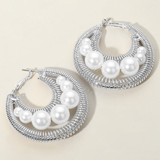 Laurie Gold & Silver Pearl Earrings