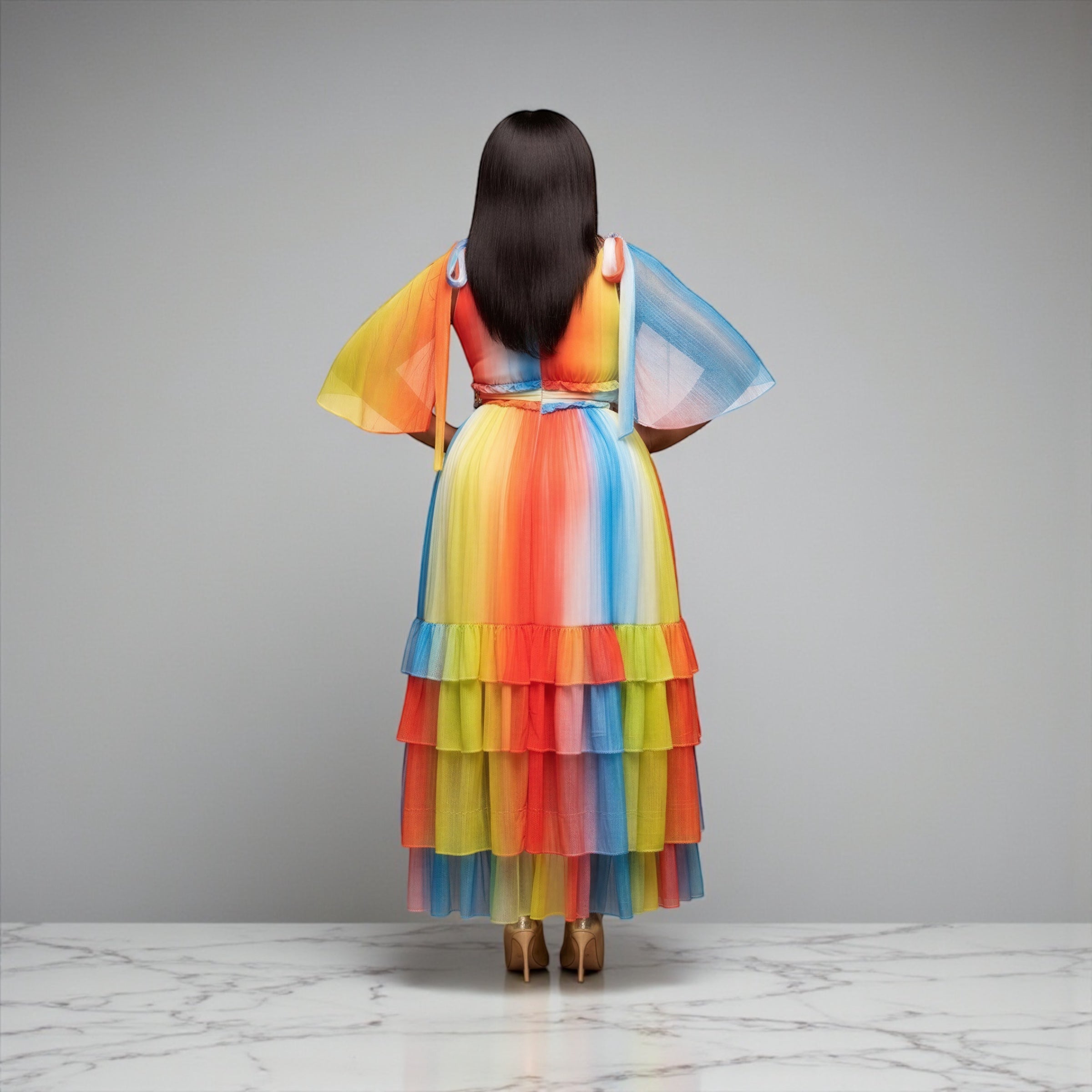 B All Over Me Rainbow Dress