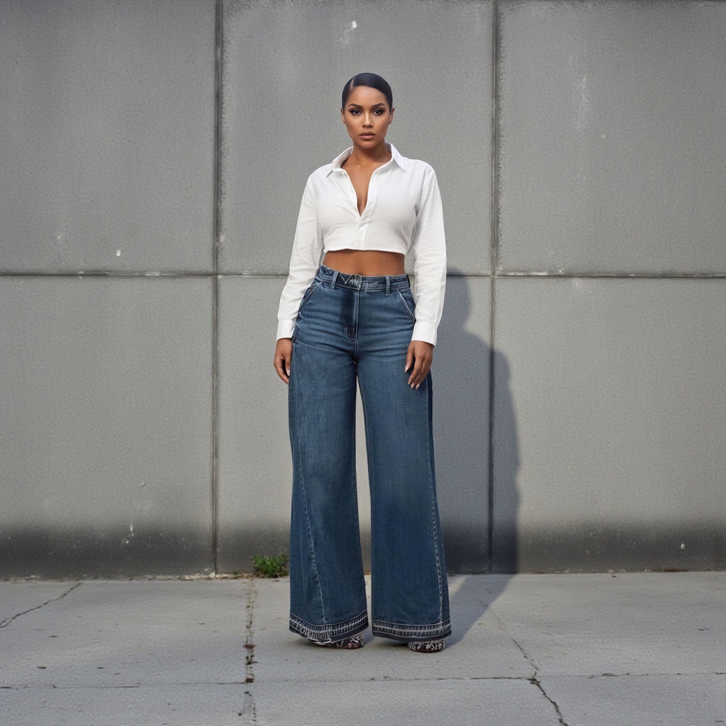 Rock The Bell Wide Leg Jeans