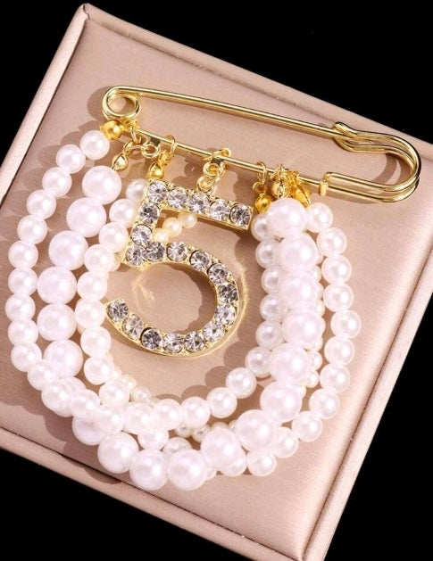 The Chanel #5 Pearl Pendant
